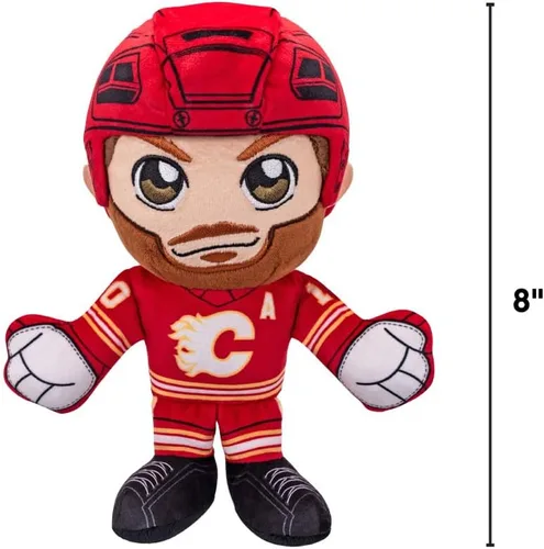 Miniatura 3 de Bleacher Creatures Calgary Flames Jonathan Huberdeau - Peluche sentado de 8 pulgadas de la NHL Kuricha - Superestrella de la NHL inspirada en Chibi