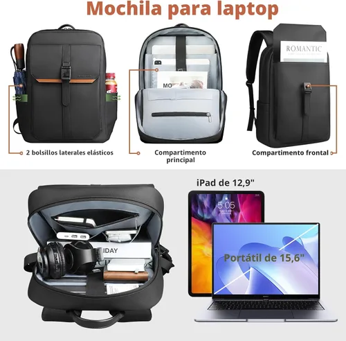Miniatura 3 de hk-8201, Negro, Mochilas Tradicionales