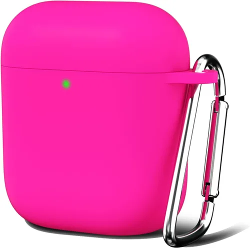 Miniatura 22 de Oakxco Funda de silicona para Airpods 3, bonita funda rígida femenina para Airpods de 3ª generación con llavero, gel de goma colorido suave de TPU