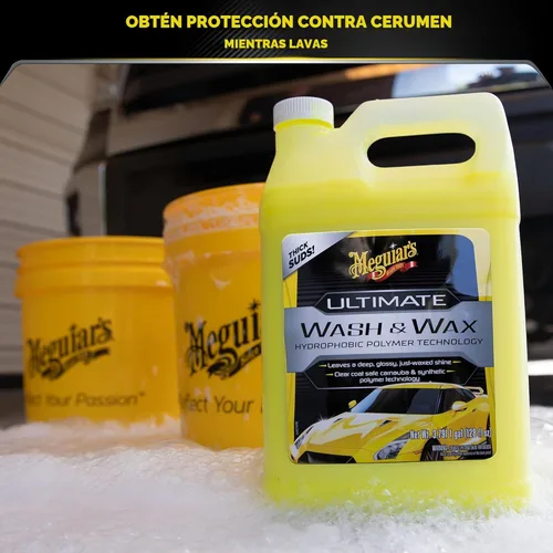 Miniatura 2 de Meguiar's El mejor lavado y cera, jabón y cera de lavado de autos limpia y brilla en un solo paso, brilla y protege con un limpiador de pintura