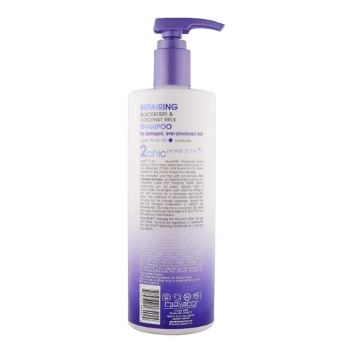 Miniatura 9 de GIOVANNI 2chic Champú ultra reparador, para cabello dañado y sobreprocesado, ayuda a restaurar la elasticidad natural del cabello, aceite de mora