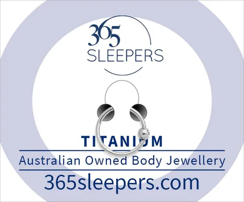 Miniatura 22 de 365 Sleepers Anillo de titanio de 18G de 0.236 a 0.394 pulgadas, con bisagras, segmento BCR, hélice, tragus, septum, nariz, labio, arete de aro
