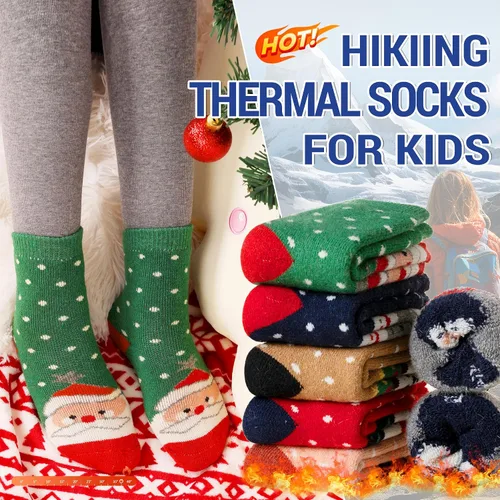 Miniatura 86 de Eocom 6 pares de calcetines de invierno cálidos de lana para niños y niñas