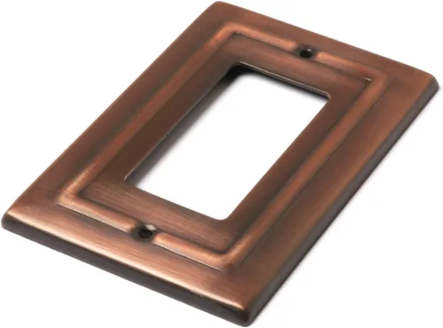 Miniatura 4 de Monarch Abode Placa de Pared Basculante de 1 Gang, Placa de Pared de Metal Decorativa Arquitectónica para Interruptor Individual, Placa Decorativa