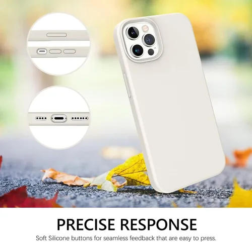 Miniatura 441 de GUAGUA Funda compatible con iPhone 17 Pro Max de 6.9 pulgadas, silicona líquida, goma de gel suave, delgada, forro de microfibra delgada