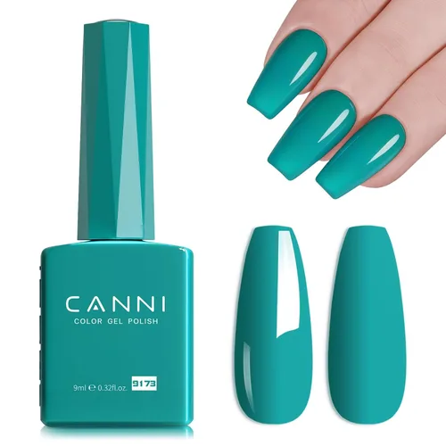 Miniatura 83 de CANNI - Esmalte de uñas en gel azul real, 1 unidad de 0.5 onzas, color azul marino, gel de cobalto oscuro profundo, para quitar el esmalte de uñas
