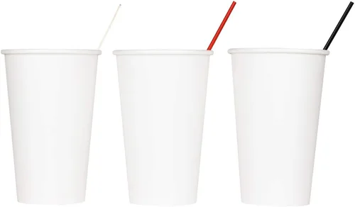 Miniatura 7 de Karat Taza de café de papel de 16 oz [1,000 ct] Taza desechable blanca para bebidas calientes/frías y bebidas 3.543 in (C-K516W)
