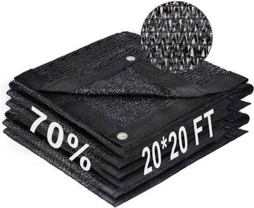 Miniatura 74 de LOVE STORY 6.5 x 6.5 pies, 40% de tela negra para sombra con ojales, malla de malla para jardín, cubierta de plantas, invernadero y patio