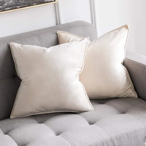 Miniatura 26 de MIULEE Paquete de 2 fundas decorativas de cojines de poliéster suave, fundas de almohada cuadradas cómodas y suaves para sofá, sillón, dormitorio