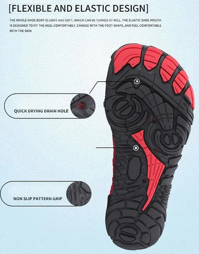 Miniatura 8 de Zapatos deportivos para niños, zapatos de agua ligeros, zapatos de natación para playa, zapatos descalzos, antideslizantes, transpirables