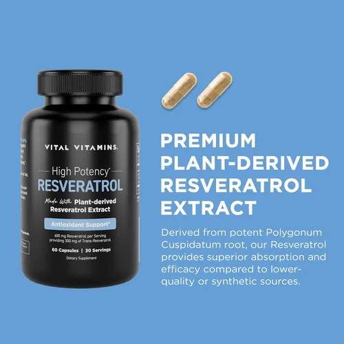 Miniatura 3 de Vital Vitamins Complejo de colágeno múltiple Plus cápsulas + cápsulas de resveratrol