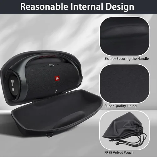 Miniatura 4 de co2CREA Funda de viaje rígida de repuesto para JBL Boombox 2 Boombox 3 Altavoz Bluetooth portátil impermeable
