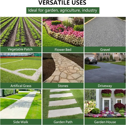 Miniatura 6 de Broadfashion Tela tejida para paisaje de 5.8 onzas, barrera de tela de malezas de 3 x 300 pies, doble capa, barrera de malezas de tela de jardín
