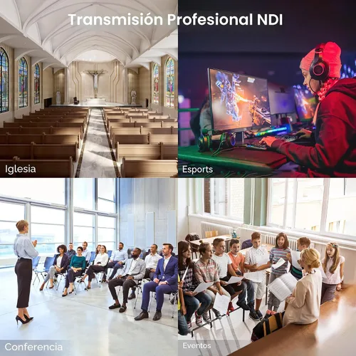 Miniatura 8 de TONGVEO 4K NDI Cámara PTZ con seguimiento automático AI 20X Zoom óptico HDMI Transmisión en vivo IP SDI USB3.0 PoE LAN Soporta para adoración