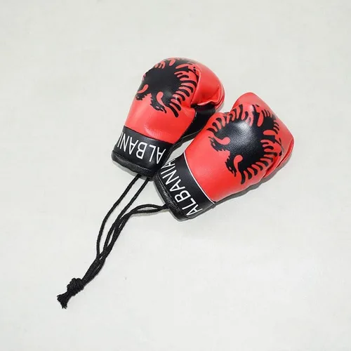 1 par de mini guantes de boxeo para colgar mini guantes de boxeo para espejo de coche, llavero, adorno, accesorios de decoración de coche para