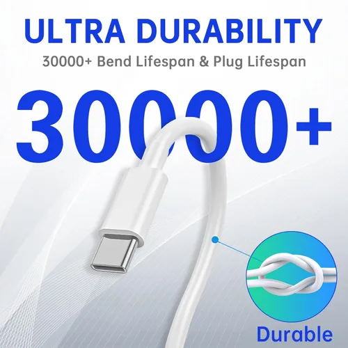Miniatura 5 de Cable USB C a USB C de 60 W, paquete de 5 unidades a granel [5 x 3.3 pies] de carga rápida, cable tipo C compatible con teléfono 15/16 Pro/Max