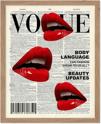 Miniatura 79 de Poster Master Impresión de labios dorados, póster de mordida de labio, arte moderno y minimalista, regalo bohemio para hombres y mujeres, diseño