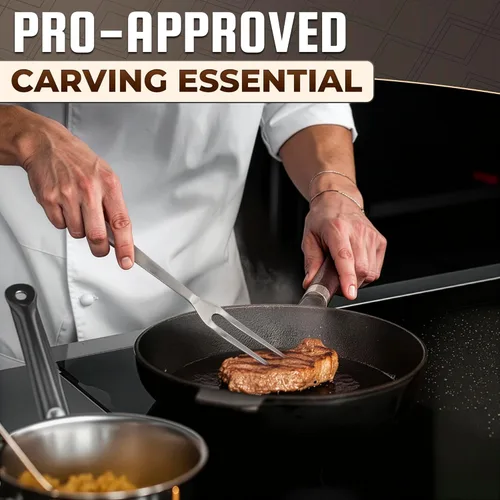Miniatura 9 de Tenedor de tallado para carne – Tenedor de acero inoxidable de 11 pulgadas, herramienta de parrilla de barbacoa para carne de res, pavo, pechuga