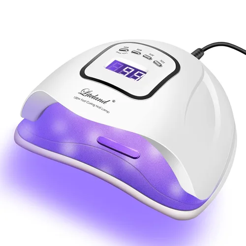 Miniatura 7 de Lámpara de uñas de gel UV, secador de uñas UV de 150 W, luz LED para esmalte de gel, 4 temporizadores, accesorios profesionales para arte de uñas