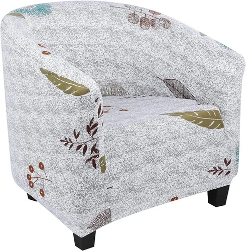 Miniatura 27 de Funda para silla de club, funda elástica para sillón, funda de sofá, protector de muebles para sala de estar (color #18)