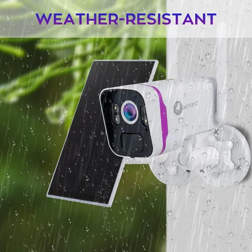 Miniatura 8 de xmartO Sistema de cámara de seguridad solar sin cables WiFi 6, kit de cámara CCTV QHD de 4 cámaras 4MP con NVR WiFi 4K expandible de 10 canales