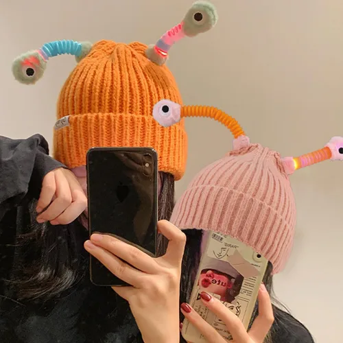 Miniatura 3 de Gorro de punto con luces LED para adultos y niños