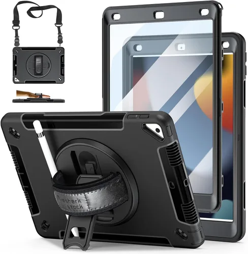 Miniatura 10 de Funda para iPad de 6ª/5ª generación de 9.7 pulgadas: Funda de TPU para iPad 9.7 (2018/2017) y iPad Air 2 de 9.7" con protector de pantalla - Soporte