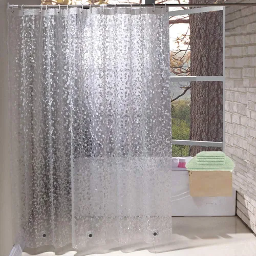 Miniatura 9 de EurCross Forro de cortina de ducha para duchas pequeñas estrechas de 54 x 72 pulgadas, 1.15 libras, pesado impermeable, revestimiento de ducha
