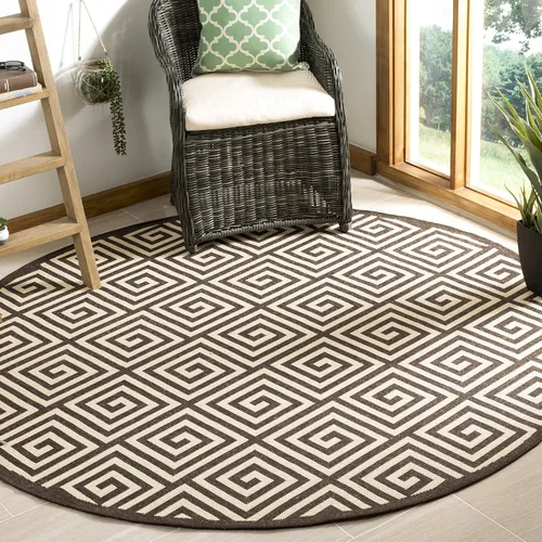 Miniatura 24 de SAFAVIEH Linden Collection - Alfombra lavable para exteriores, alfombra de pasillo de 2.2 x 8 pies, color rojo y crema, no desprende pelusa y fácil