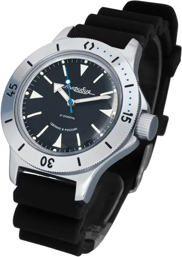 Miniatura 2 de Vostok Amphibian 120 - Reloj de pulsera militar ruso automático #120512, Casual