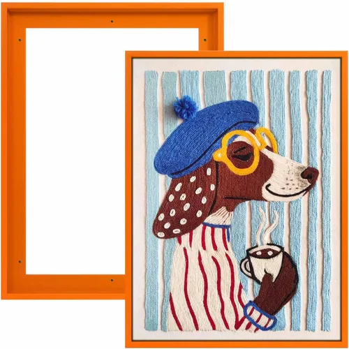 Miniatura 29 de FOLKOR Floating Frame for 8x10 Inch Canvas Painting with 0.6-0.8" Deep, 2 Pack Canvas Floater Frame Living Room Decor, Wall Art frame for Prints Oil