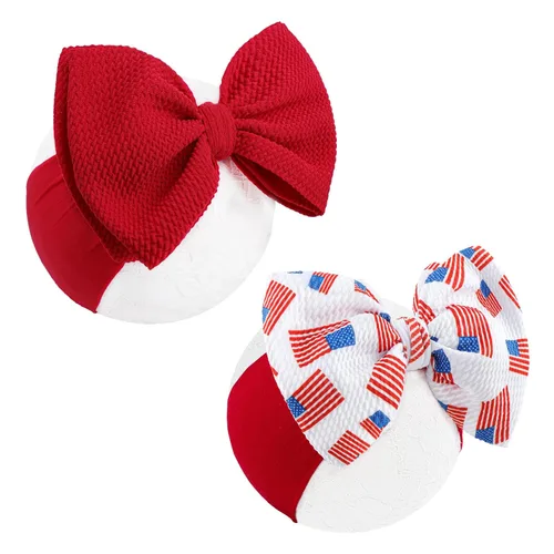 Miniatura 11 de YanJie Diademas para bebé, hechas a mano, de nailon, elásticas, con lazos para el pelo, para recién nacidos, niñas, niños pequeños y niños en negro