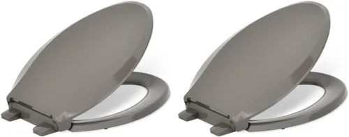 Miniatura 29 de Kohler 4636-RL-47 Cachet ReadyLatch Asiento de inodoro alargado de cierre silencioso, color beige (almond)