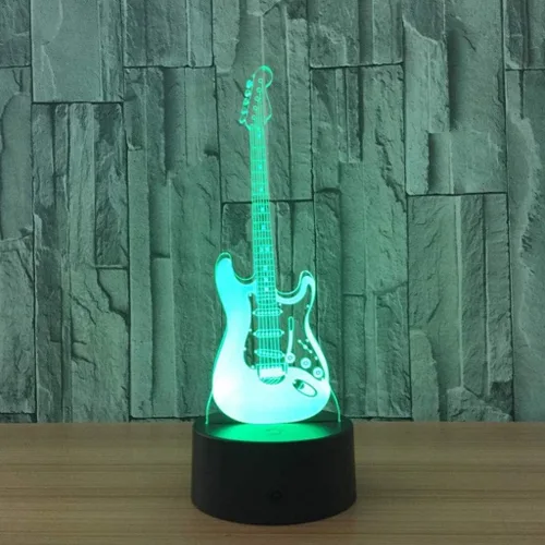 Miniatura 2 de Luz nocturna 3D, USB Plug-in dormitorio habitación infantil lámpara de mesa luz nocturna