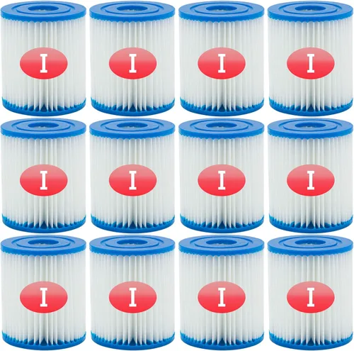 Miniatura 7 de Cartucho de filtro de piscina tipo I, 3.11 x 3.48 pulgadas, tamaño I para filtro de piscina, bombas de filtro de piscina, reemplazos universales