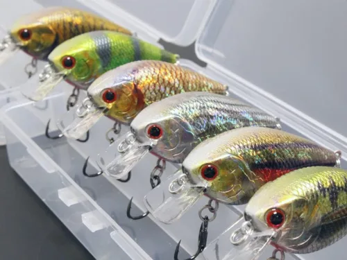 Miniatura 3 de Minnow Crankbait para pesca de lubina Señuelo de lubina Jerkbait Señuelos de pesca y caja de aparejos HC15KB
