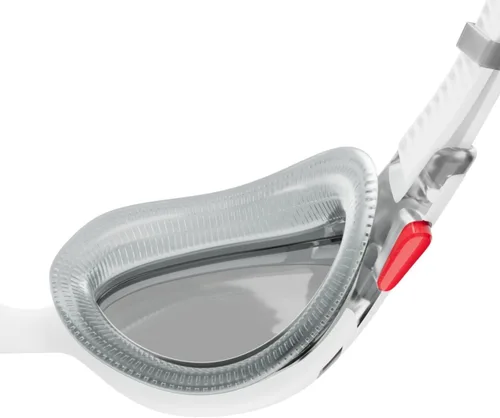 Miniatura 3 de Speedo Biofuse 2.0 - Gafas de natación unisex para adultos Blanco/Rojo/Humo Claro