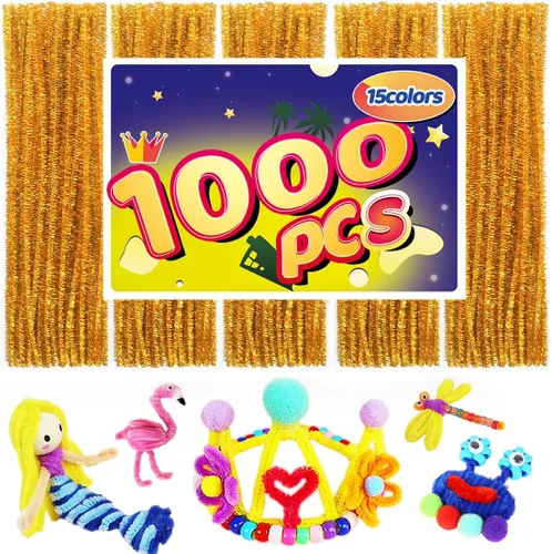 Miniatura 13 de Limpiadores de tuberías, limpiadores de tuberías para manualidades, manualidades y artesanías, manualidades, suministros para manualidades, Purpurina