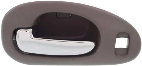 Manija de puerta interior para Chrysler LHS 1999-2001 con bisel gris delantero del lado del conductor con palanca cromada | Con orificio de bloqueo