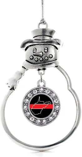 Miniatura 18 de Inspired Silver - Roller Queen - Adorno de Navidad plateado - Adorno circular para árbol de Navidad con circonita cúbica - Decoración colgante