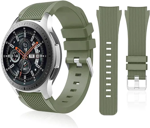 Miniatura 13 de HSWAI Compatible con Samsung Galaxy Watch de 1.81 pulgadas, Gear S3 Frontier, bandas de reloj clásicas/Galaxy Watch 3 bandas de 1.772 pulgadas