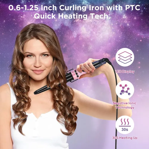 Miniatura 6 de 3 en 1 1875W secador de pelo alisador rizador, juego de peinado PARWIN PRO BEAUTY para el cabello, regalo de San Valentín, secador de pelo iónico