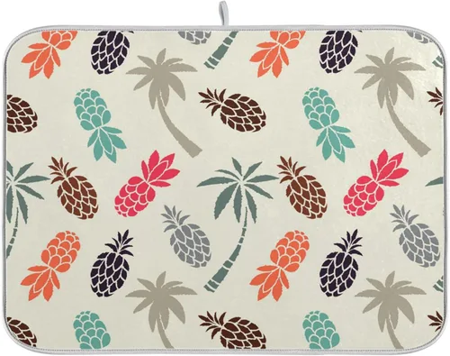Miniatura 65 de Tapete de secado de platos súper absorbente, tapete de microfibra de secado rápido, 16 x 18 pulgadas, almohadilla de secado de platos de cocina