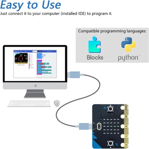 Miniatura 2 de Freenove BBC Micro:bit V2 Development Board, Bloques y código Python, Tutorial detallado, Proyectos de ejemplo