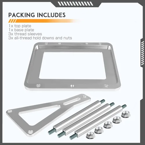 Miniatura 3 de bandeja de batería universal sujeta reubicación Caja billet compatible con Optima Rojo Amarillo Azul Top 34 34/78 D34 D34/78 34M D34M aluminio billet