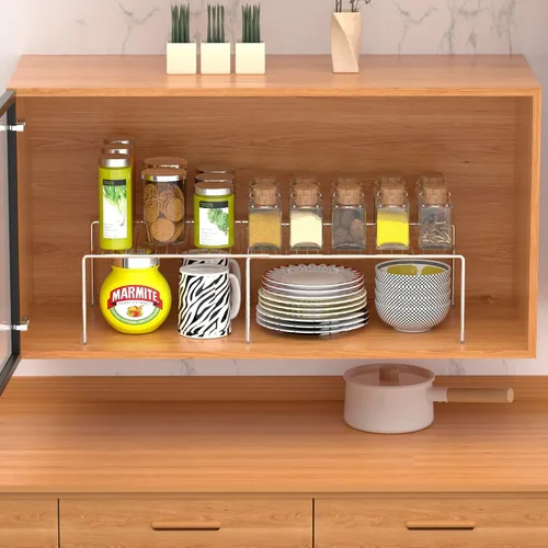 Miniatura 3 de iPEGTOP Organizador de armario de cocina expandible, 2 piezas ajustables para congelador, estante de alambre de almacenamiento de alambre a prueba