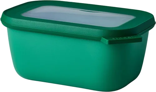 Miniatura 31 de Mepal Cirqula - Recipiente circular rectangular para almacenar y servir alimentos con tapas transparentes, perfecto para preparación de alimentos