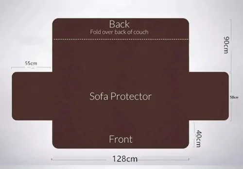 Miniatura 6 de Funda de sofá acolchada, lavable, extraíble, antidesgaste, protector de muebles para mascotas o niños (1, 2 plazas)