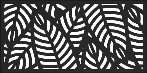 Pantalla decorativa Sanibel de 2'x4', color negro