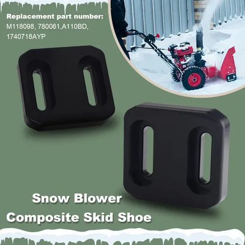 Miniatura 2 de Zapata de deslizamiento compuesto para quitanieves Jo-hn Deere M118098 780061 1740718AYP TRS22, TRS24, TRS26, TRX24 y TRX26 (juego de 2)